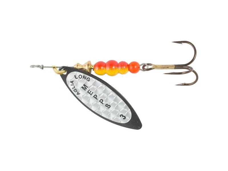 Mepps Long Rainbo/Redbo Nr.3 fekete/ezüst 6,5g körforgó villantó