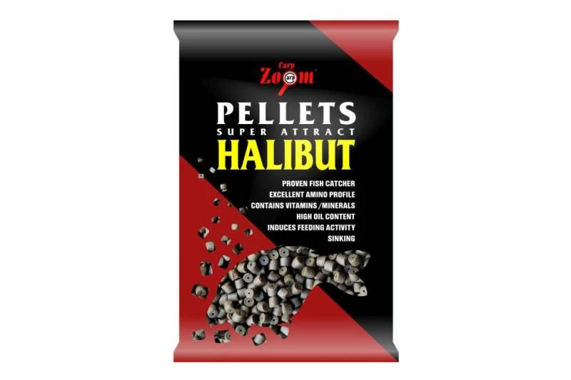 CarpZoom Halibut 15mm fúrt pellet 5kg