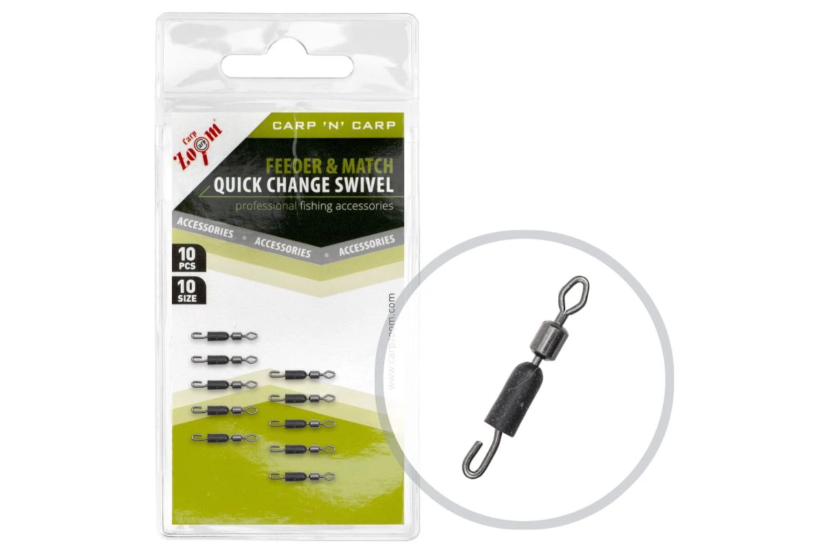 CarpZoom Feeder és match #12 gyorskapocs 10db/csg