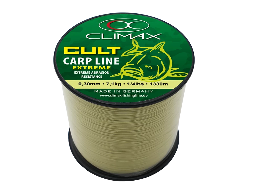 Climax Cult Carp Extreme Mono 1000m 0,30mm Matt Olive monofil zsinór