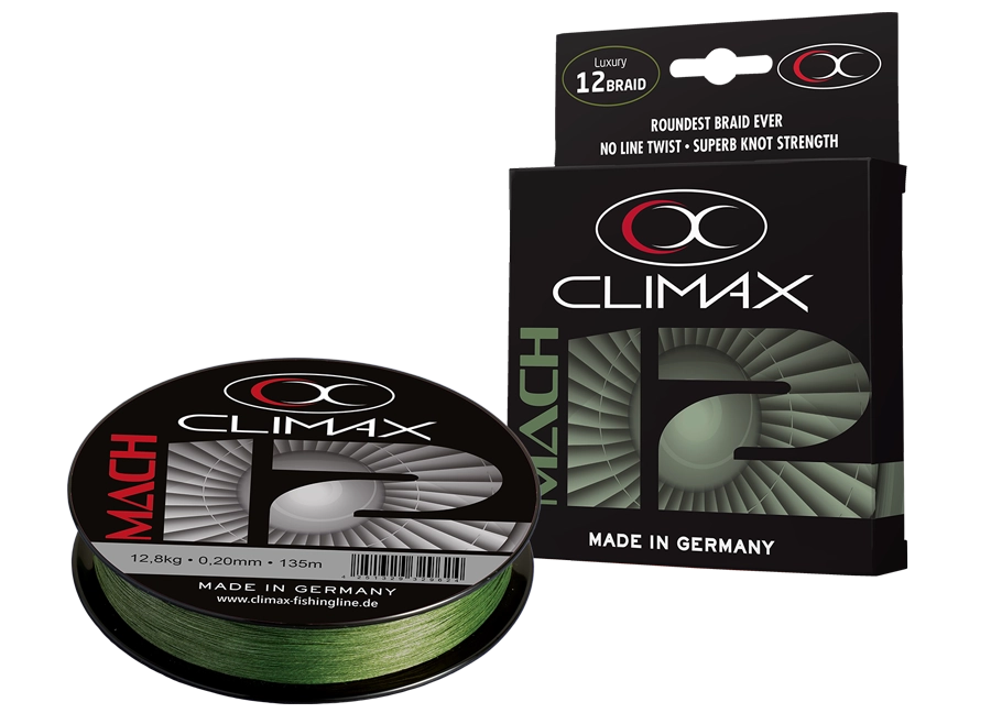 Climax Mach X12 Moss Green 135m 0,15mm 8,3kg  fonott zsinór