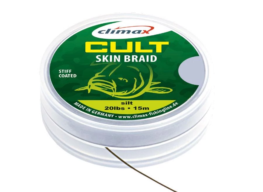 Climax Cult Carp Skin Braid 15m 20lb Camou Brown pontyozó fonott előkezsinór