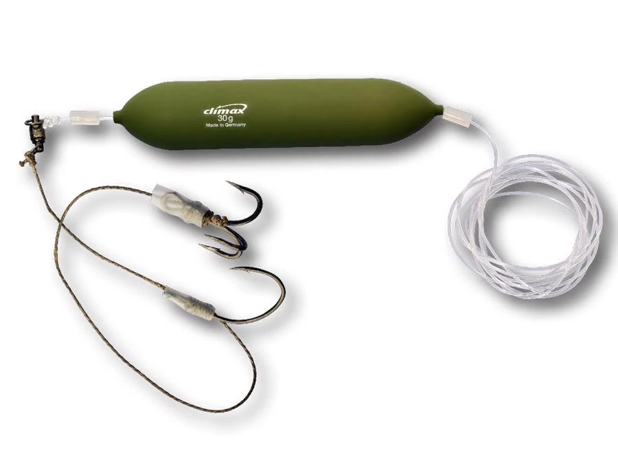Climax Cult Catfish Rig Baitfish Combi Rig 180cm 54kg 7/0 2/0 előkötött szerelék
