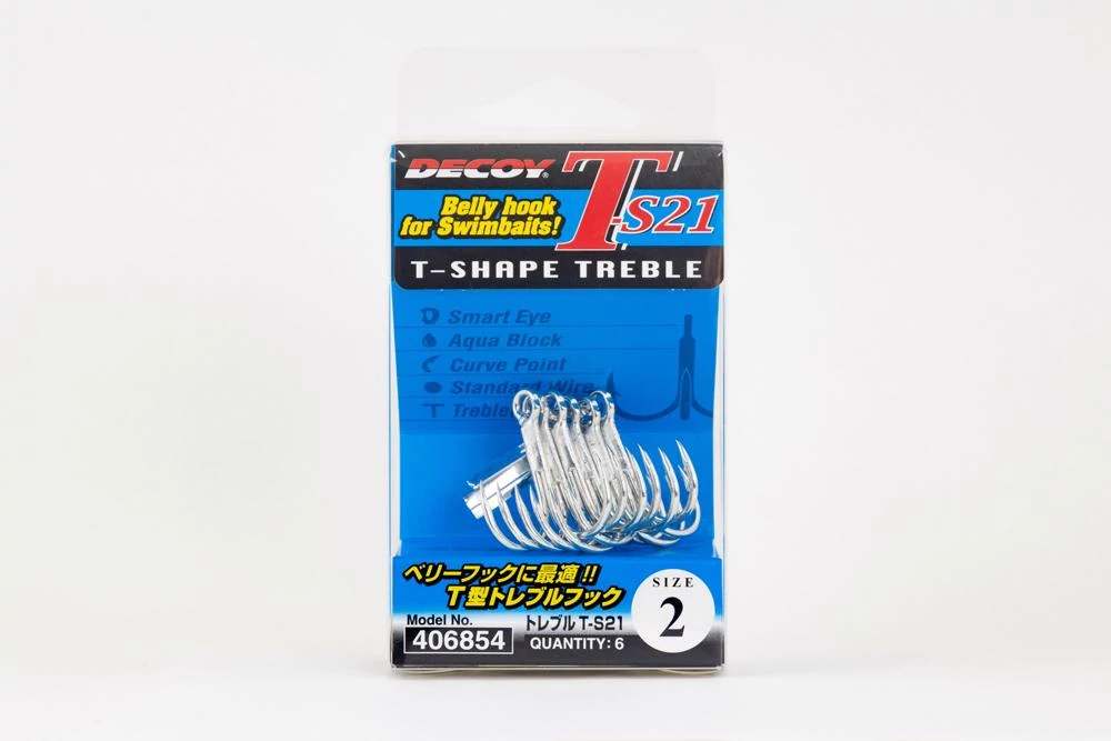 Decoy T-S21 Belly Hook #1/0 hármas horog 4 db/csg
