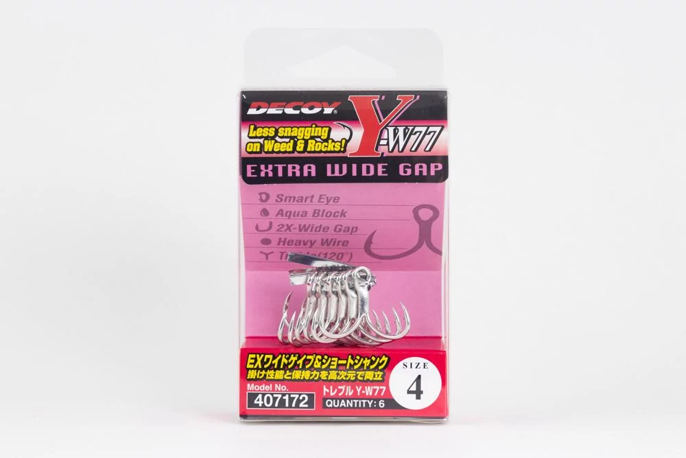 Decoy Y-W77 Extra Wide Gap #1 hármas horog 5 db/csg