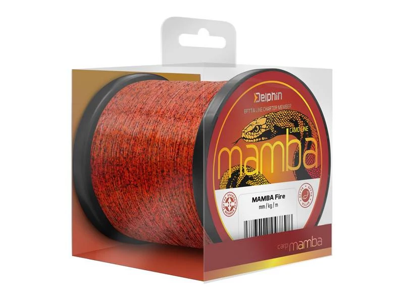 Delphin MAMBA Carp Fire 0,30mm 7,0kg 1200m monofil zsinór