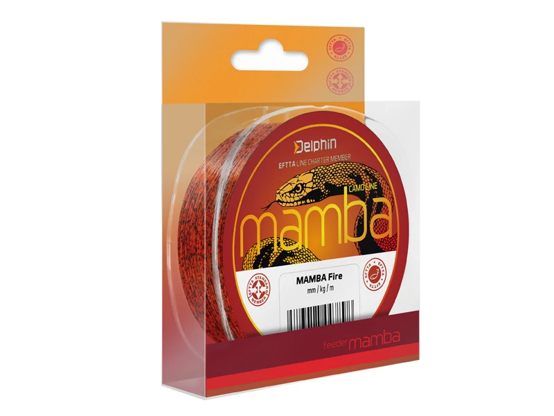 Delphin MAMBA Feeder Fire 0,26mm 5,2kg 300m monofil zsinór