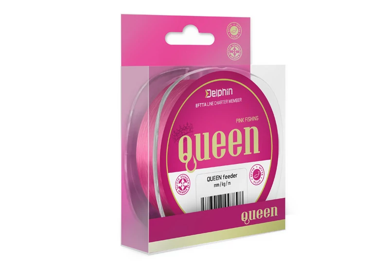 Delphin QUEEN Feeder rózsaszín 0,18mm 2,7kg 5000m monofil zsinór