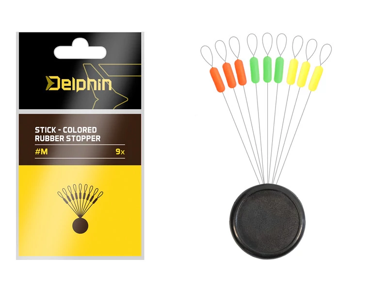 Delphin Stick - Színes gumi stopper M