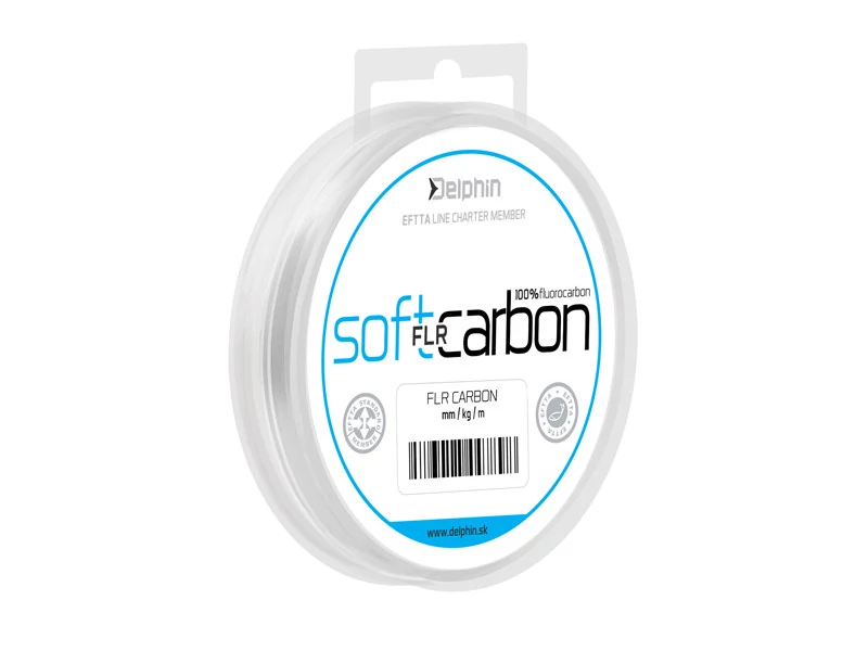 Delphin SOFT FLR CARBON - 100% fluocarbon 0,185mm 2,53kg 50m előkezsinór