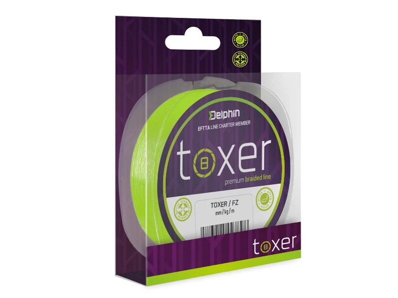 Delphin TOXER fluo zöld 0,12mm 5,2kg 150m fonott zsinór