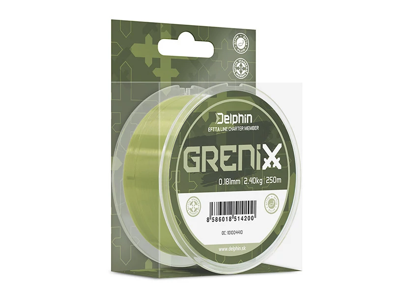 Delphin GRENIX zöld 0,181mm 2,40kg 500m monofil zsinór