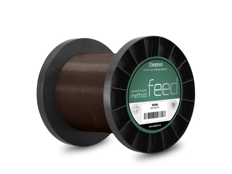 Delphin METHOD FEED barna 0,25mm 5,5kg 5000m feeder monofil zsinór