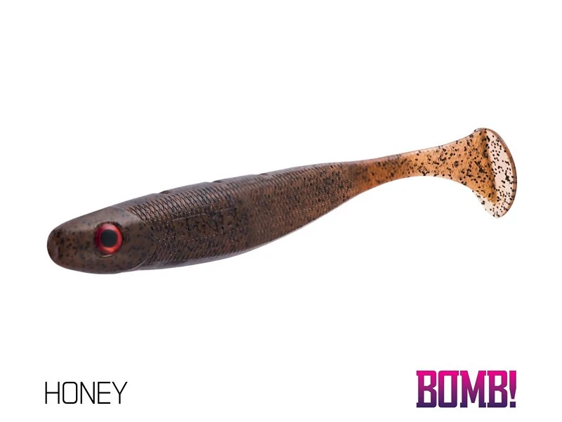 Delphin BOMB! Rippa 5db 10cm HONEY gumihal