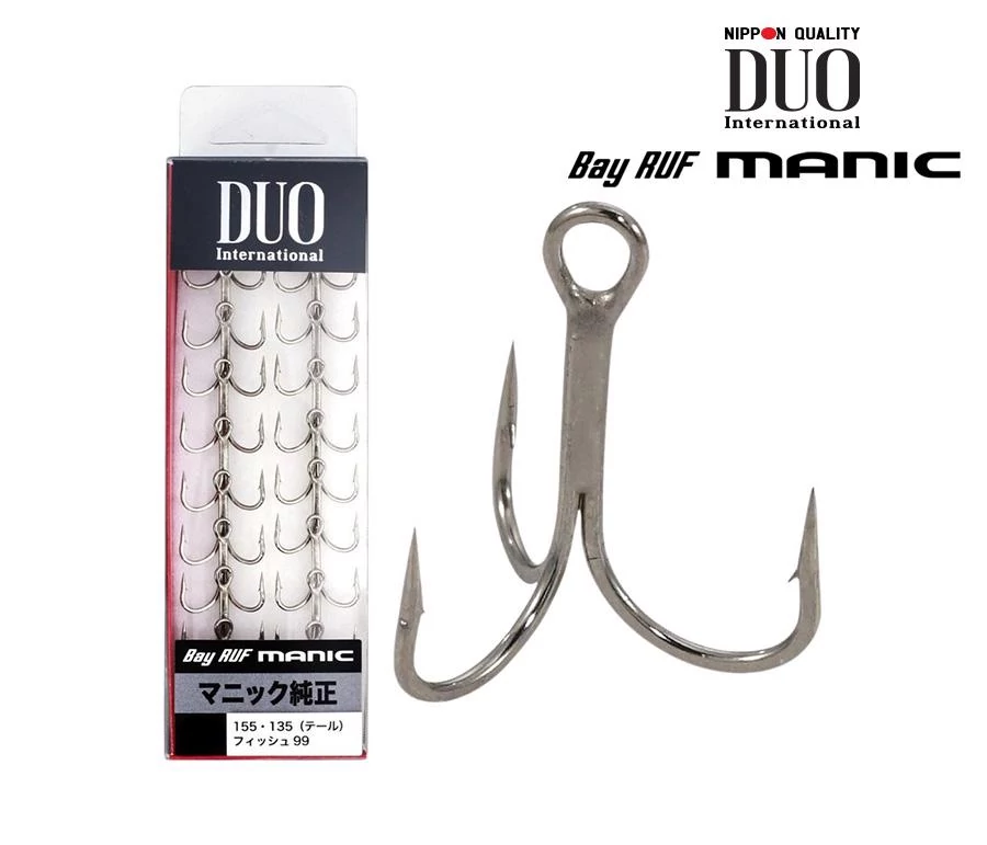 Duo Bayruf Manic MN-TR #8 hármas horog 18 db/csg