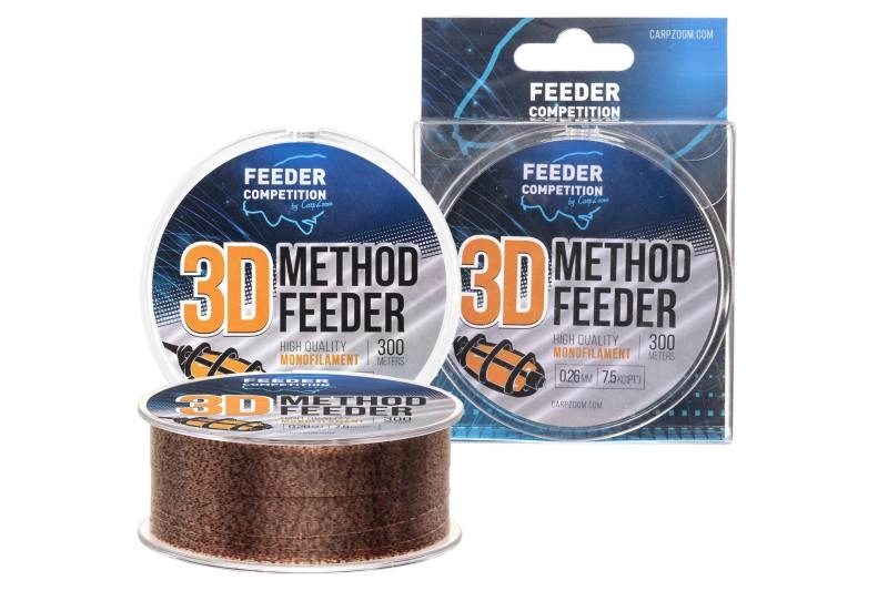 Feeder Competition 3D Method Feeder 300m 0,28mm 3D hatású zsinór 