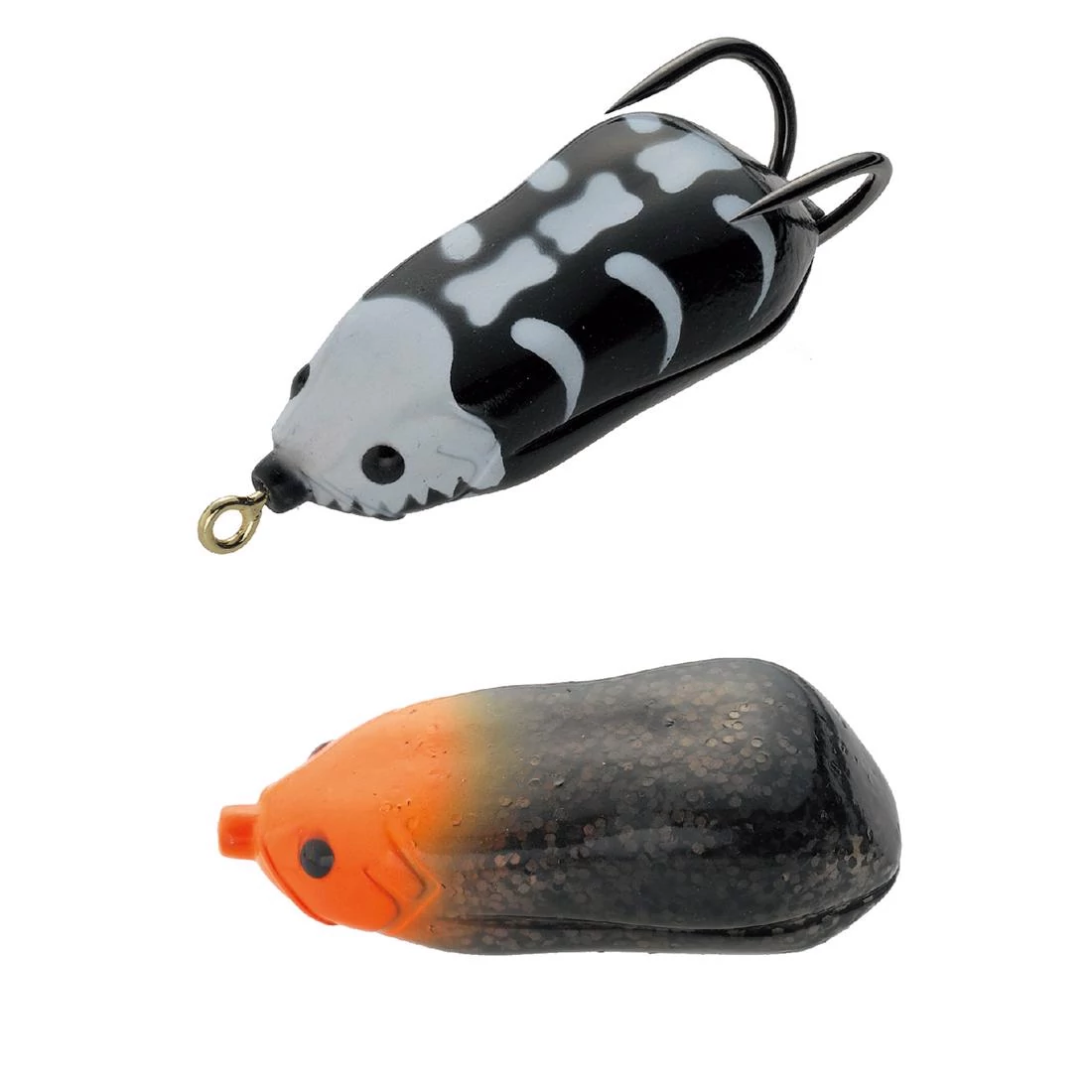 Tiemco Vajra Frog HSP-55 Hooking Special 5,5cm 16,5gr 19 Orange Head/Smoke Glitter gumibéka