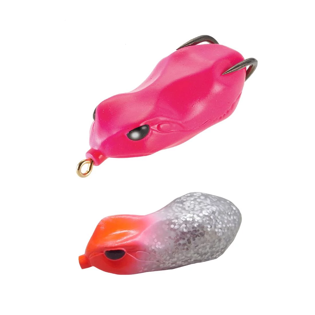 Tiemco Vajra Frog FRG-60 6cm 17 Read Head/Silver Glitter gumibéka
