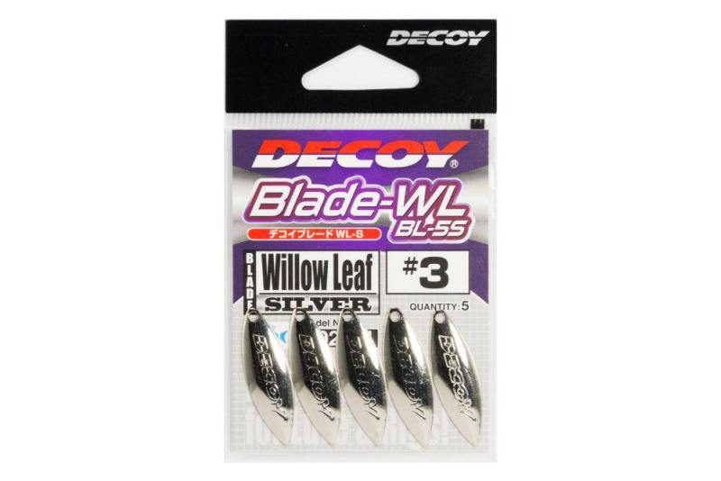 Decoy BL-6S Willow Leaf Silver 3 Spinner Blade 5 db/csg