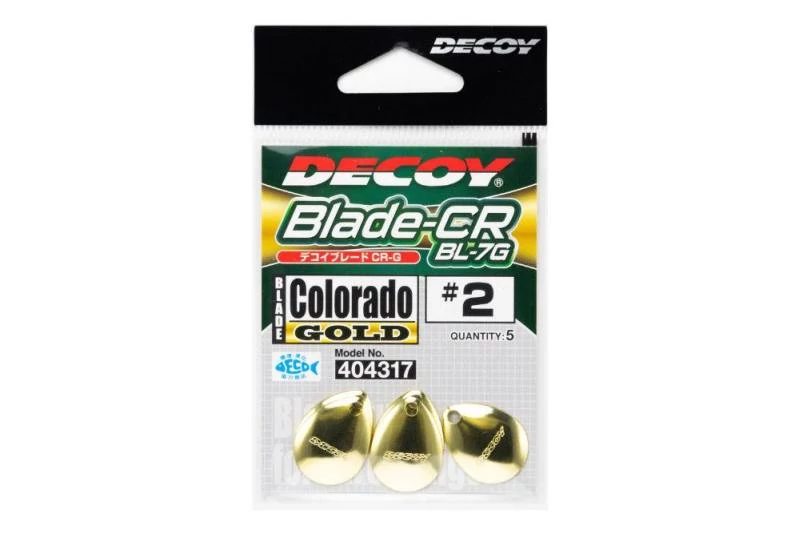 Decoy BL-7G CR Colorado Gold 3 Spinner Blade 4 db/csg