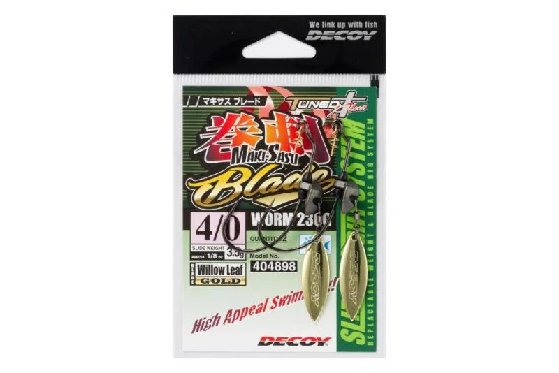 Decoy Offset Worm 230G Makisagu Blade Gold #3/0 3,5gr súlyozott horog