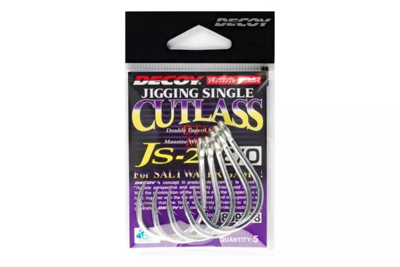 Decoy JS-2 Jigging Single Cutlass N #4/0 egyágú horog 5 db/csg