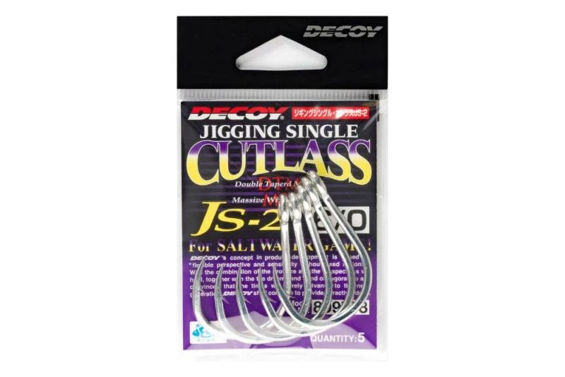 Decoy JS-2 Jigging Single Cutlass N #5/0 egyágú horog 5 db/csg