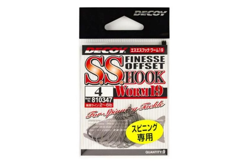 Decoy Offset Worm 19 S.S 10 horog 9 db/csg
