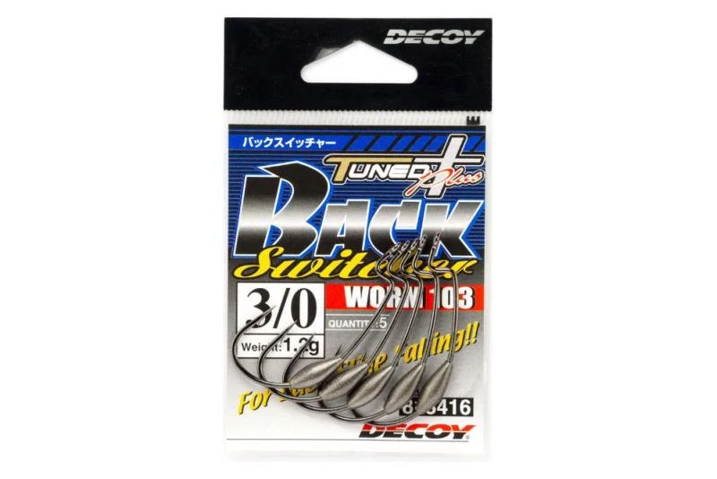 Decoy Offset Worm 103 Back Switcher #3/0 1,2gr súlyozott horog 5 db/csg