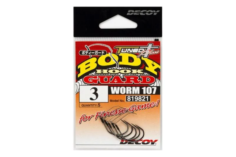 Decoy Worm 107 Body Guard 1/0 bokorugró horog 5 db/csg