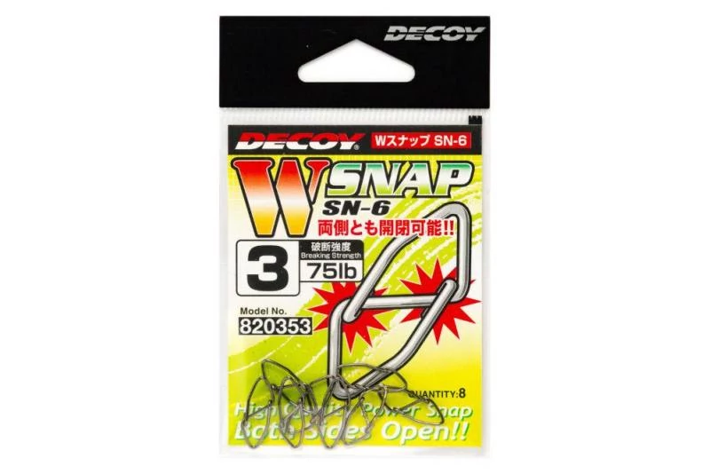 Decoy SN-6 W Snap 1 40lbs kapocs 8 db/csg