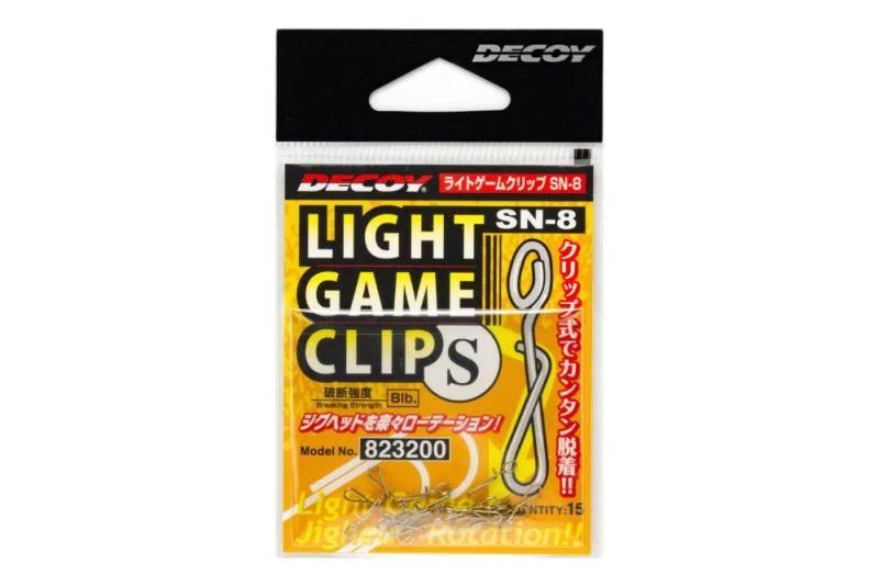 Decoy SN-8 Light Game Clip S 8lbs kapocs 15 db/csg