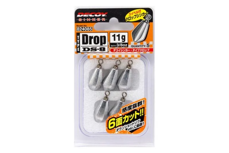 Decoy DS-8 Sinker Type Drop 11 gr drop shot ólom 5 db/csg