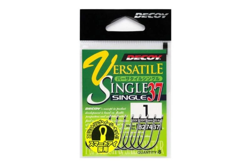 Decoy 37 Versatile Single #4/0 egyágú horog 6 db/csg