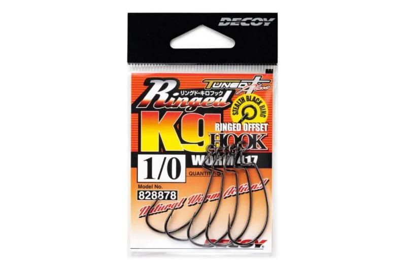 Decoy Offset Worm 417 Ringed KG 2/0 horog 4 db/csg