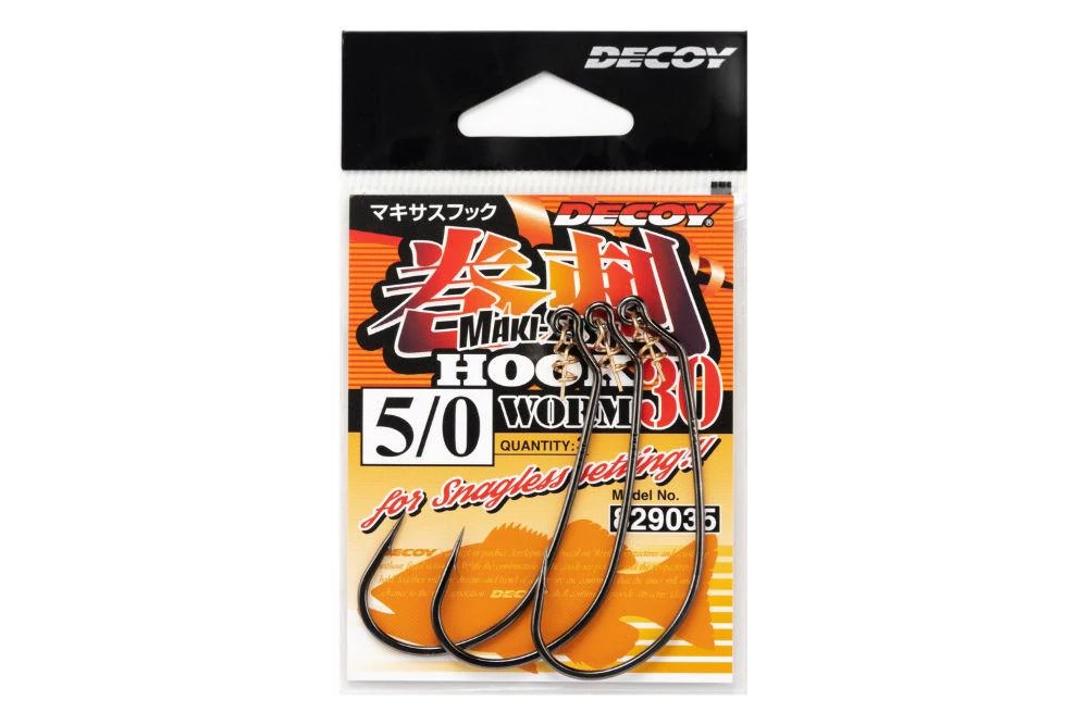 Decoy Worm 30 Makisasu 4 offset horog