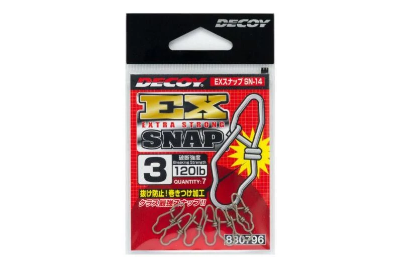 Decoy SN-14 EX Extra Strong Snap 1 60lbs kapocs 7 db/csg