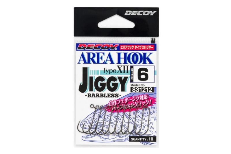 Decoy Area Jiggy Type XII AH-12 #8 Barbless jig horog 12 db/csg