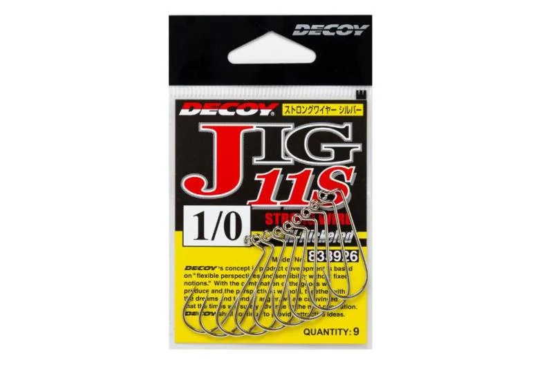 Decoy Jig11S Strong Wire Silver #4 jig horog 9 db/csg