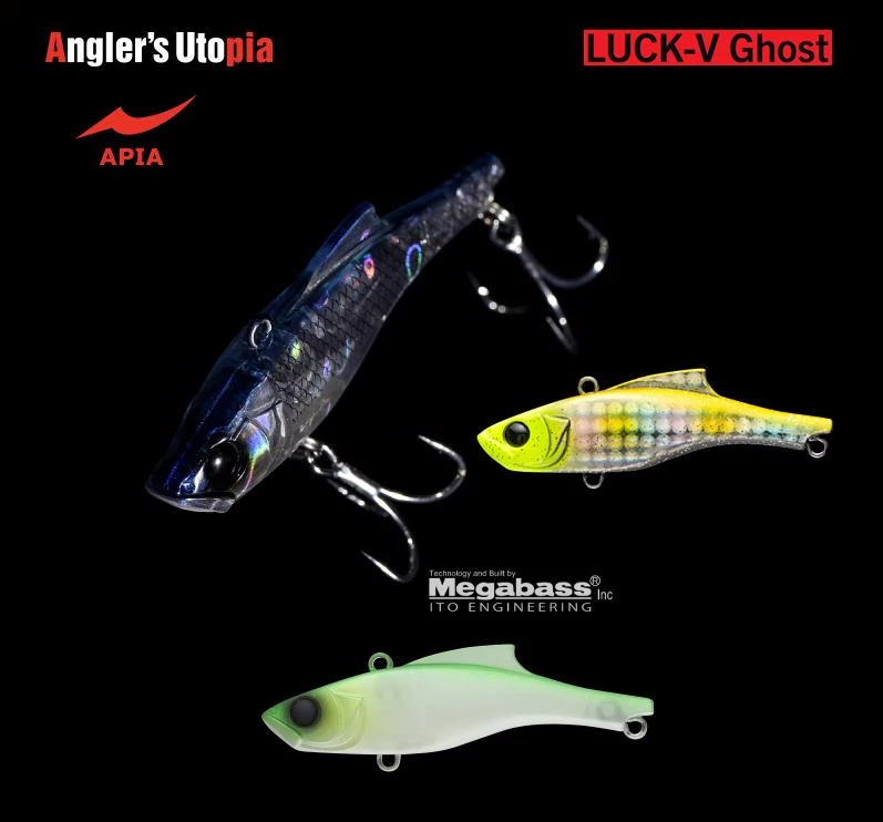 APIA LUCK-V GHOST 65mm 15gr 09 Hummer Night wobbler