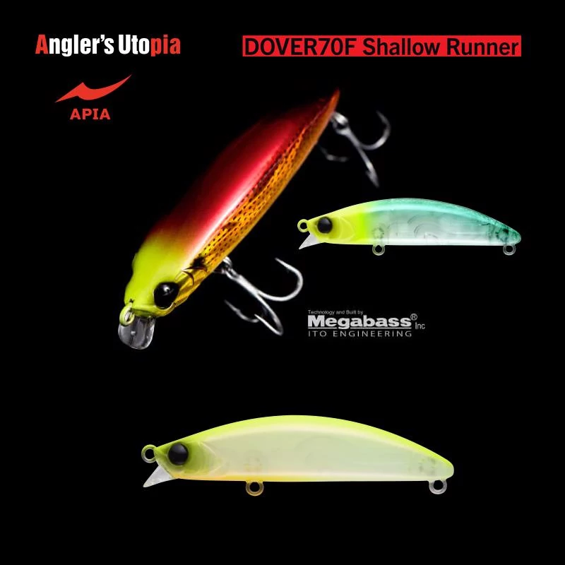 APIA DOVER 70F SHALLOW RUNNER 70mm 8,5gr 02 Chart Back Pearl wobbler
