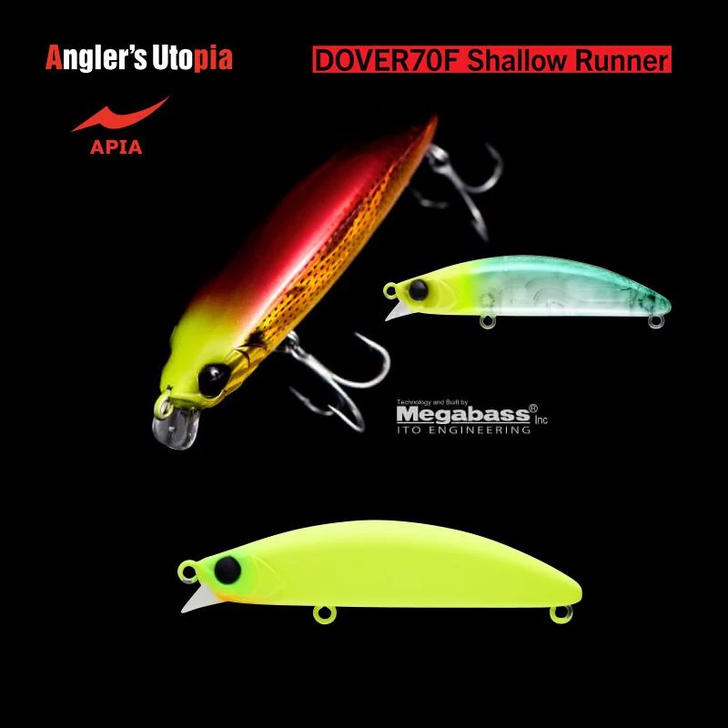 APIA DOVER 70F SHALLOW RUNNER 70mm 8,5gr 10 All Chart wobbler