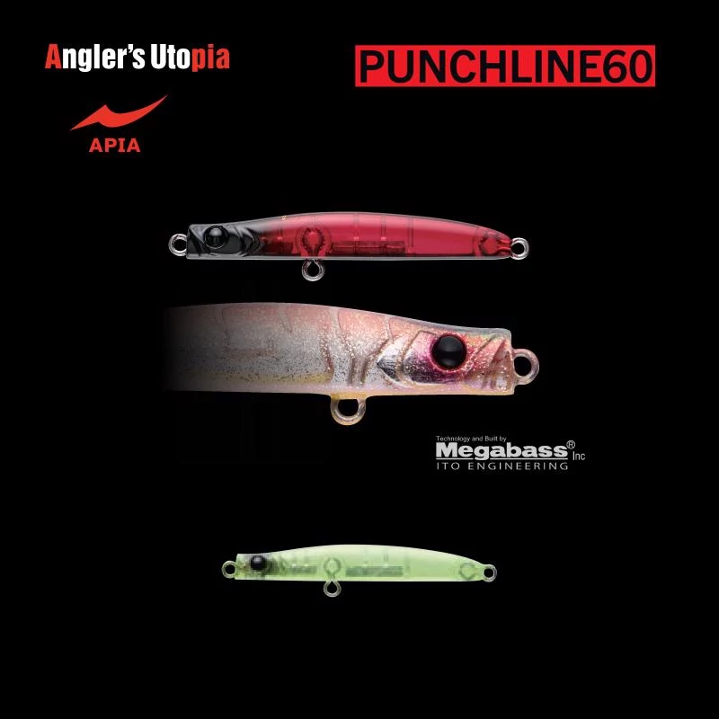 APIA PUNCH LINE 60 5gr 60mm 12 Clear Chart  glitter wobbler