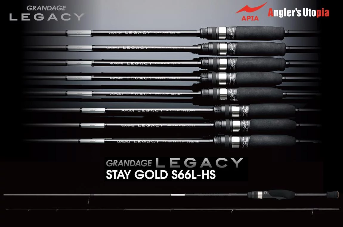 Apia Grandage Legacy STAY GOLD S66L-HS 1.98m 0.3-10gr pergető bot