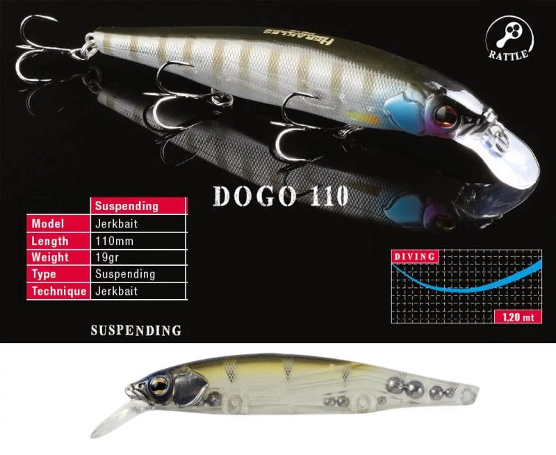 Herakles Dogo 110SP 11cm 19gr Alburno Tiger wobbler