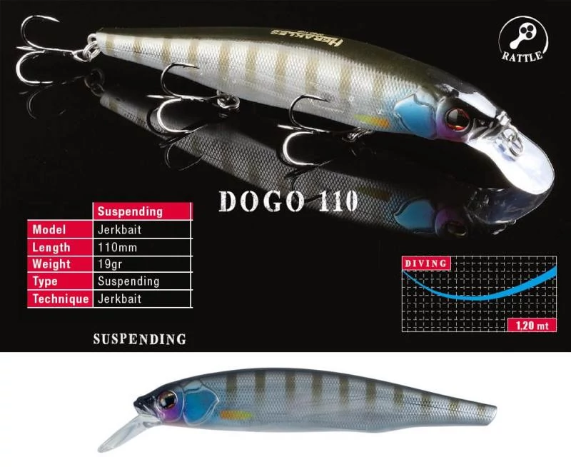 Herakles Dogo 110SP 11cm 19gr Perch wobbler