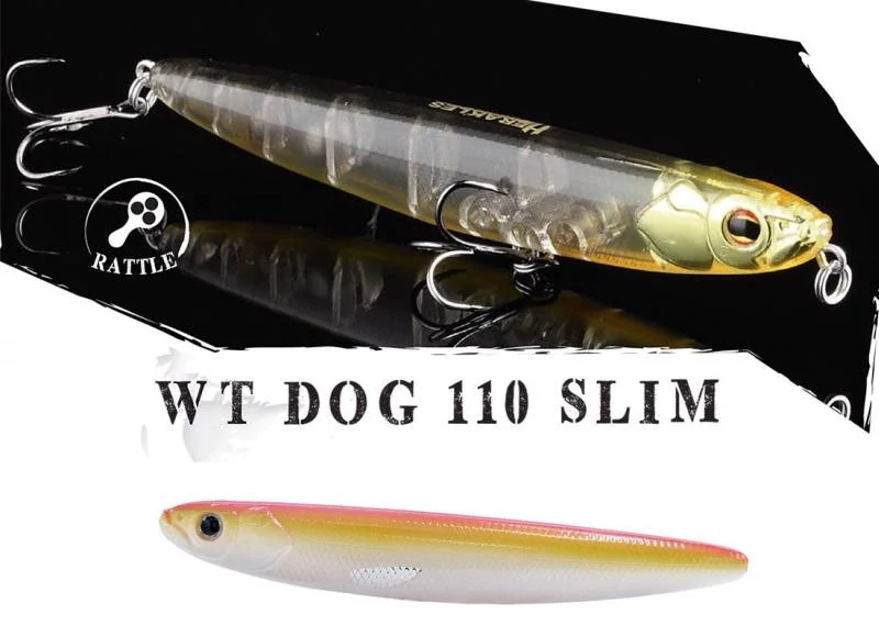 Herakles WT-Dog 110 Slim 11cm 13,5gr Pink Orange wobbler