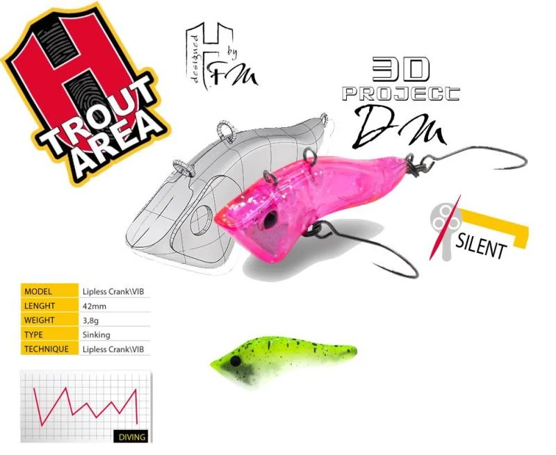 Herakles Hybrid S 4,2cm 3,8gr Lime Glow wobbler
