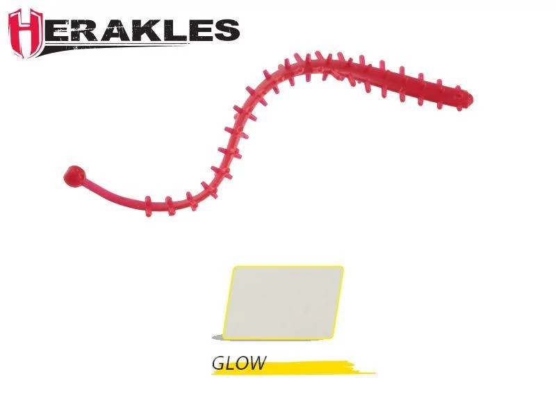 Herakles Tremors Worm 6,8cm Glow lágy műcsali 8 db/csg