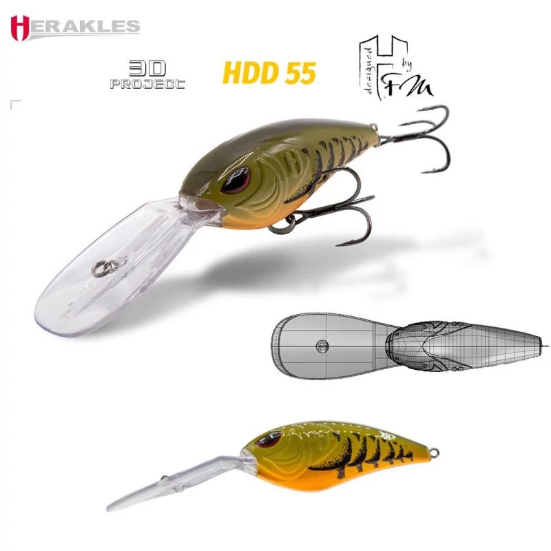 Herakles HDD 55F 7,0cm 27gr Brown Craw wobbler